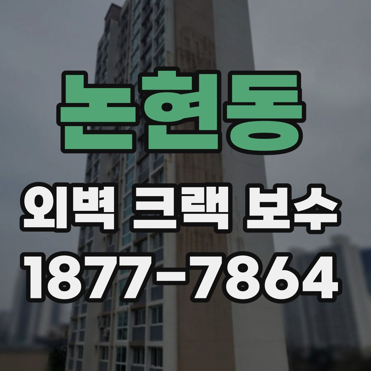 논현동 외벽 크랙 보수