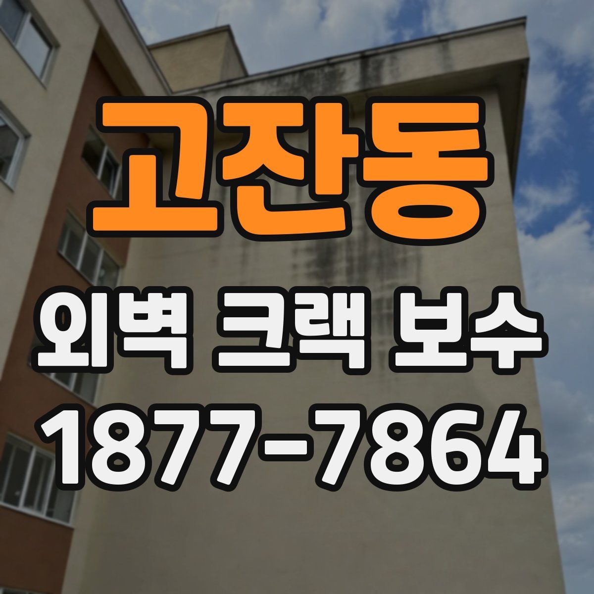 고잔동 외벽 크랙 보수