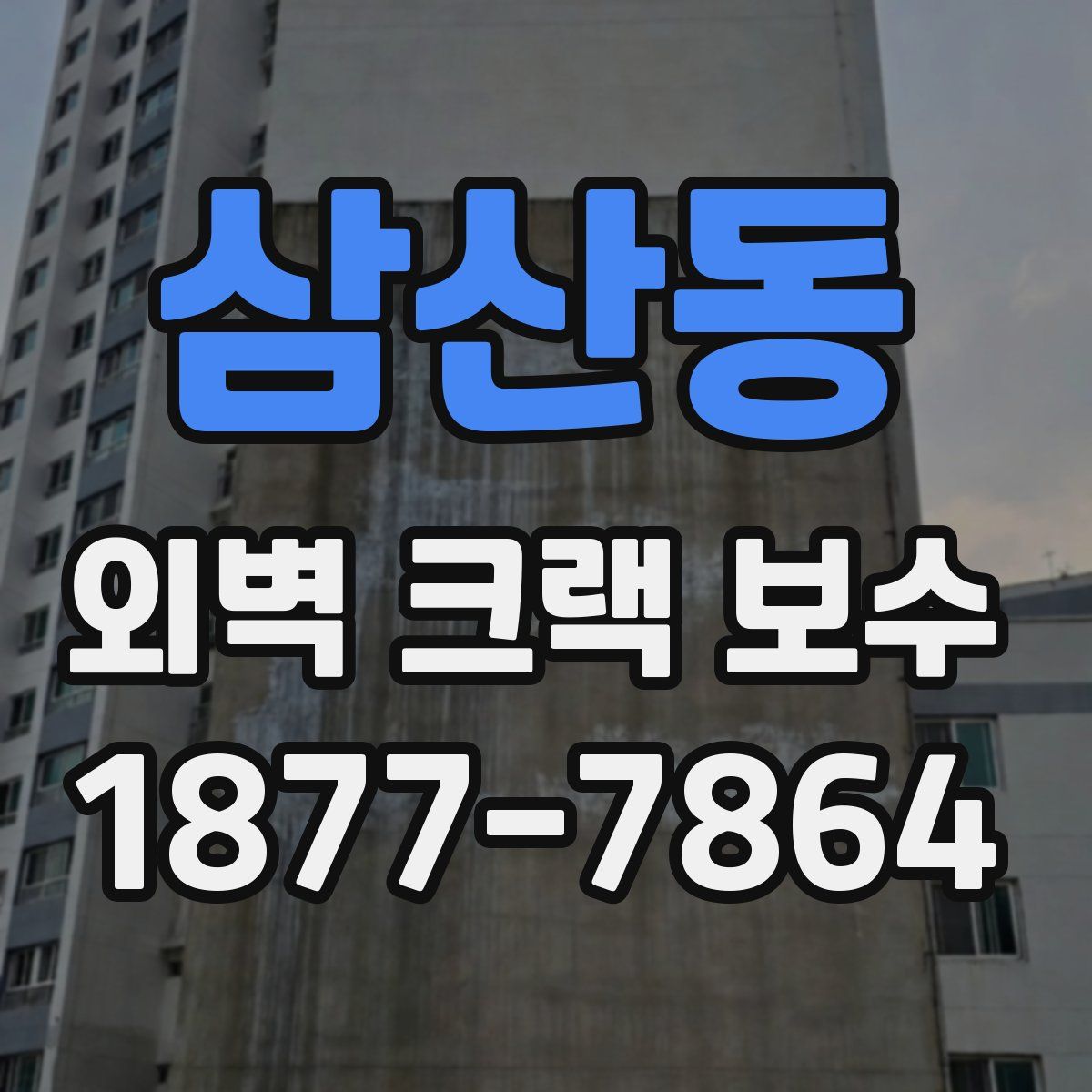 삼산동 외벽 크랙 보수
