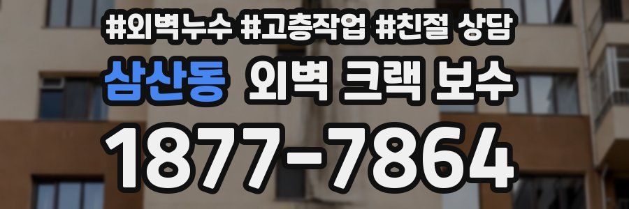 삼산동 외벽 크랙 보수