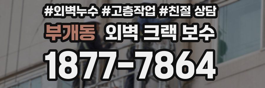부개동 외벽 크랙 보수