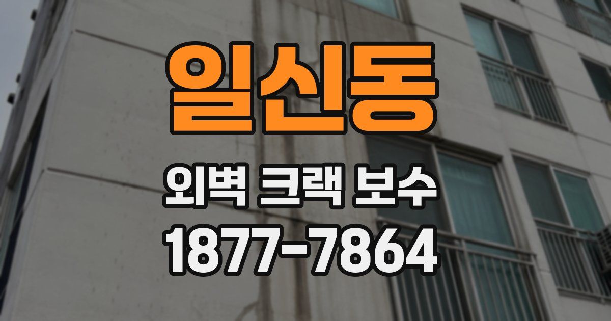 일신동 외벽 크랙 보수