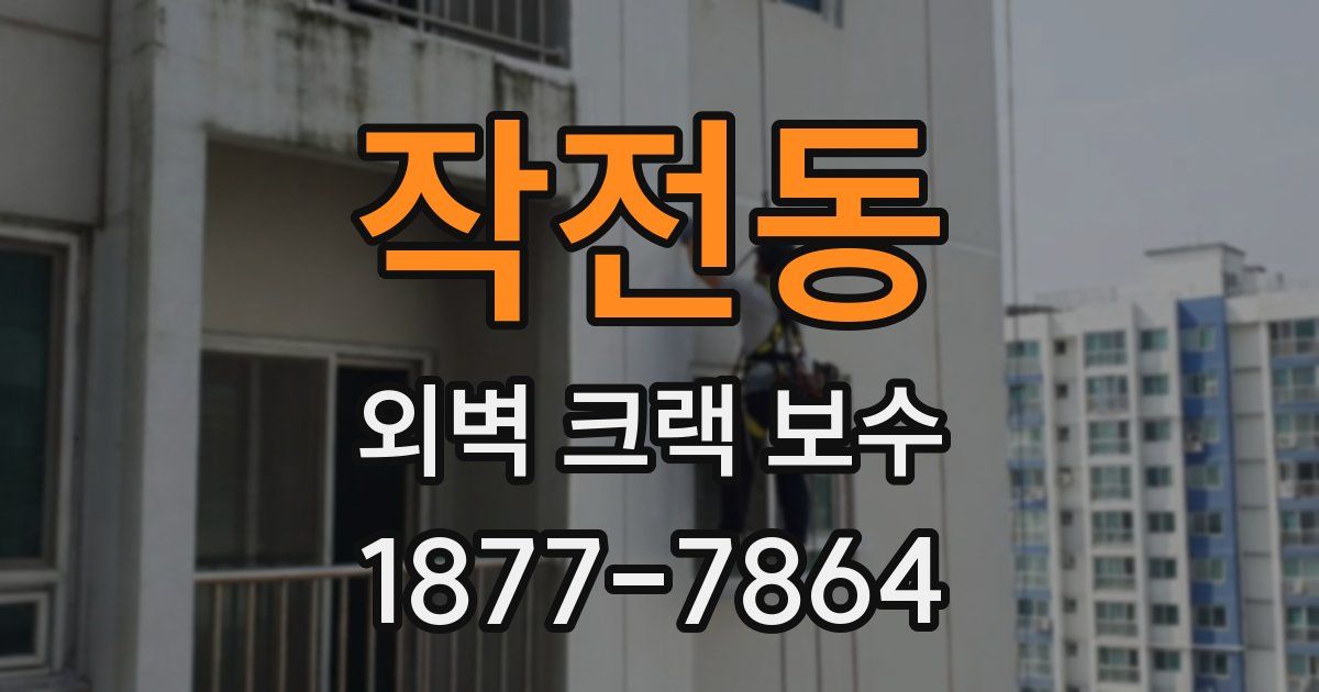 작전동 외벽 크랙 보수