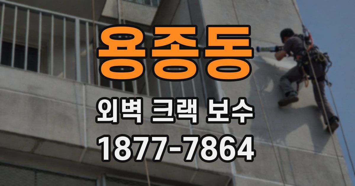 용종동 외벽 크랙 보수