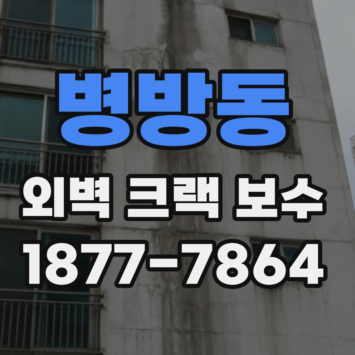 병방동 외벽 크랙 보수