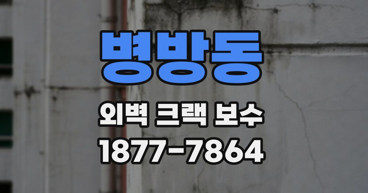 병방동 외벽 크랙 보수