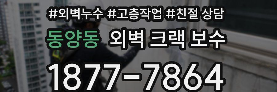 동양동 외벽 크랙 보수