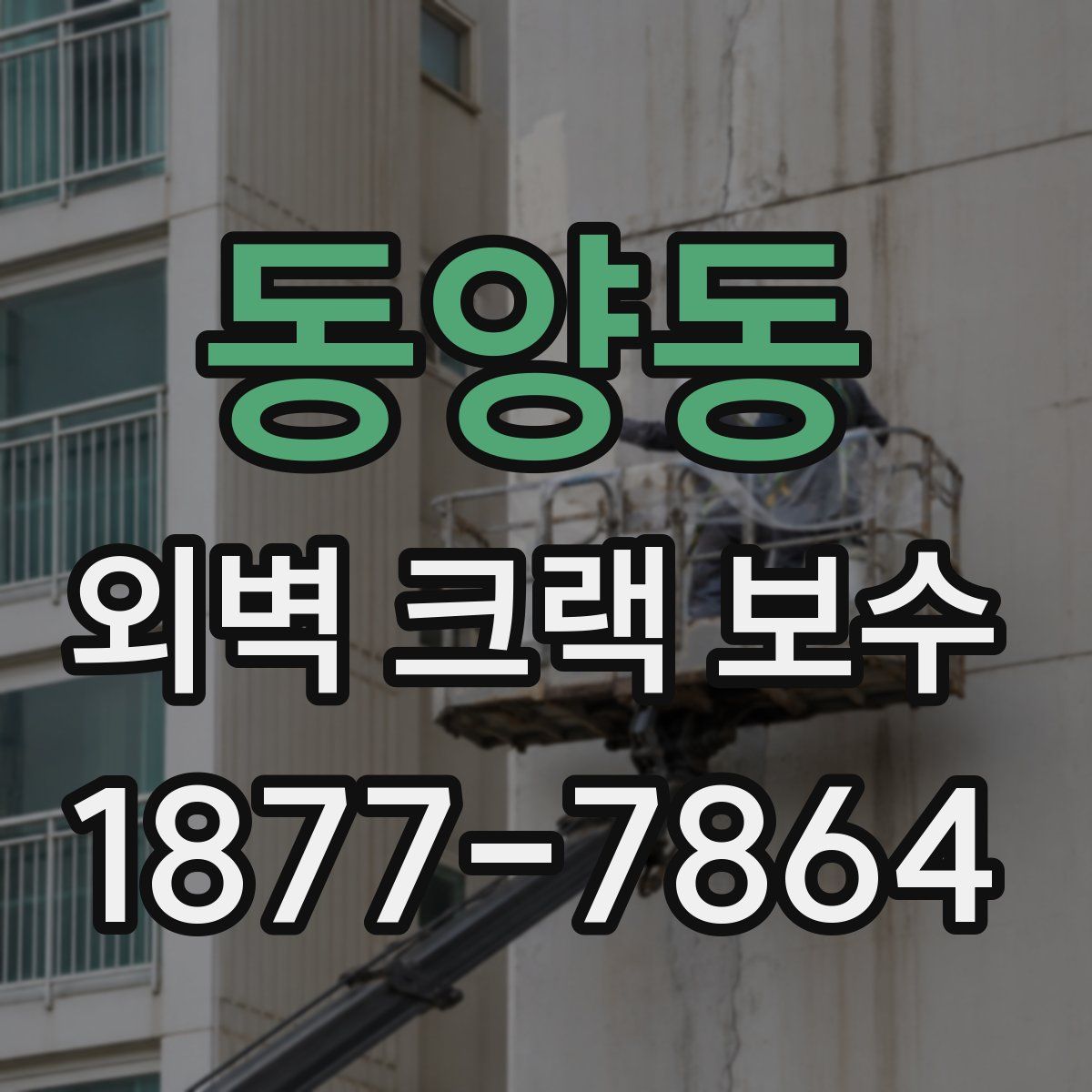 동양동 외벽 크랙 보수