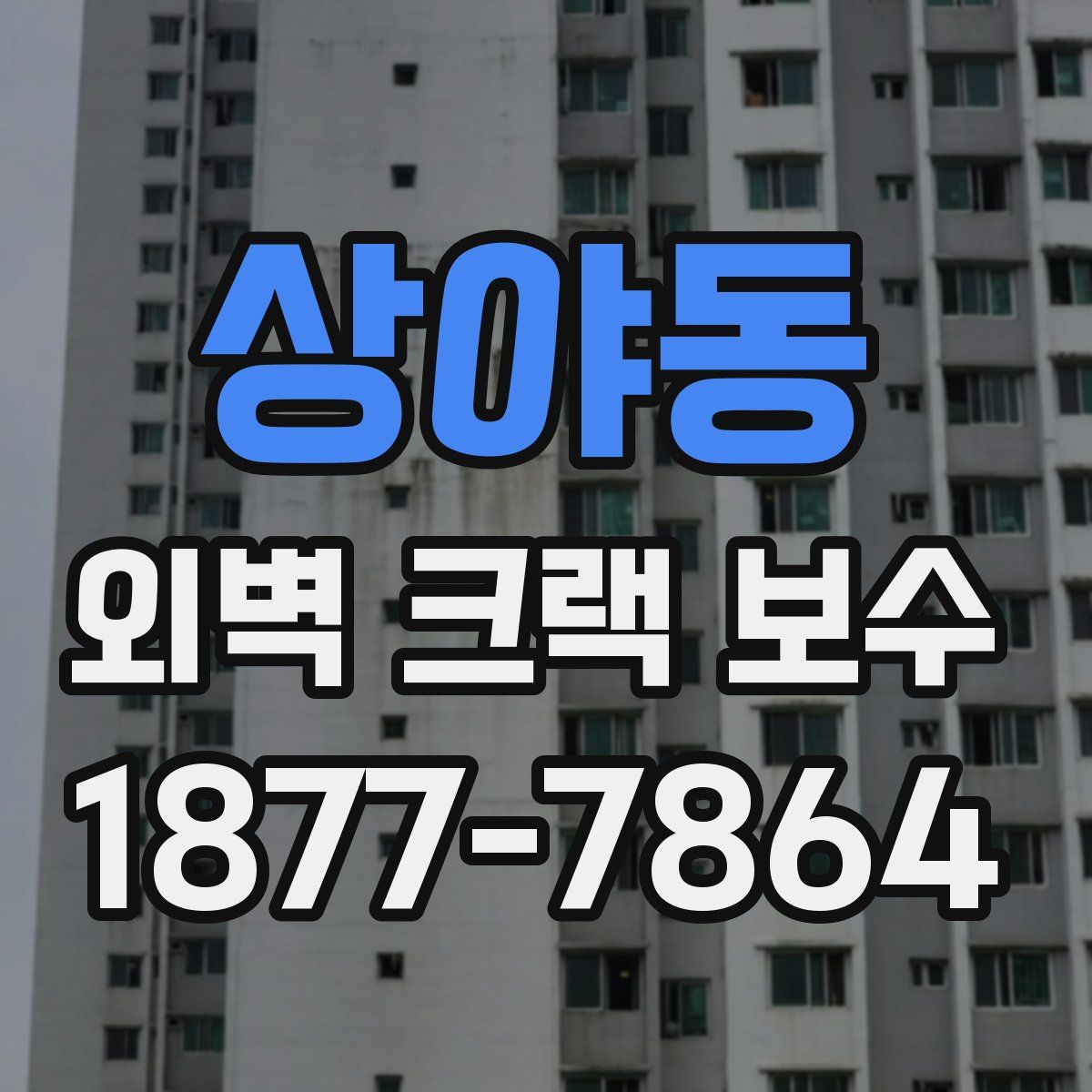 상야동 외벽 크랙 보수