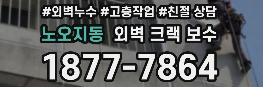 노오지동 외벽 크랙 보수
