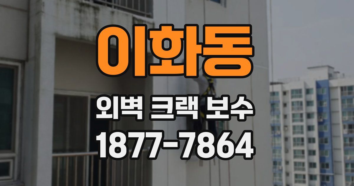이화동 외벽 크랙 보수