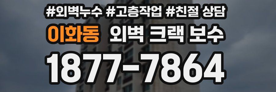 이화동 외벽 크랙 보수