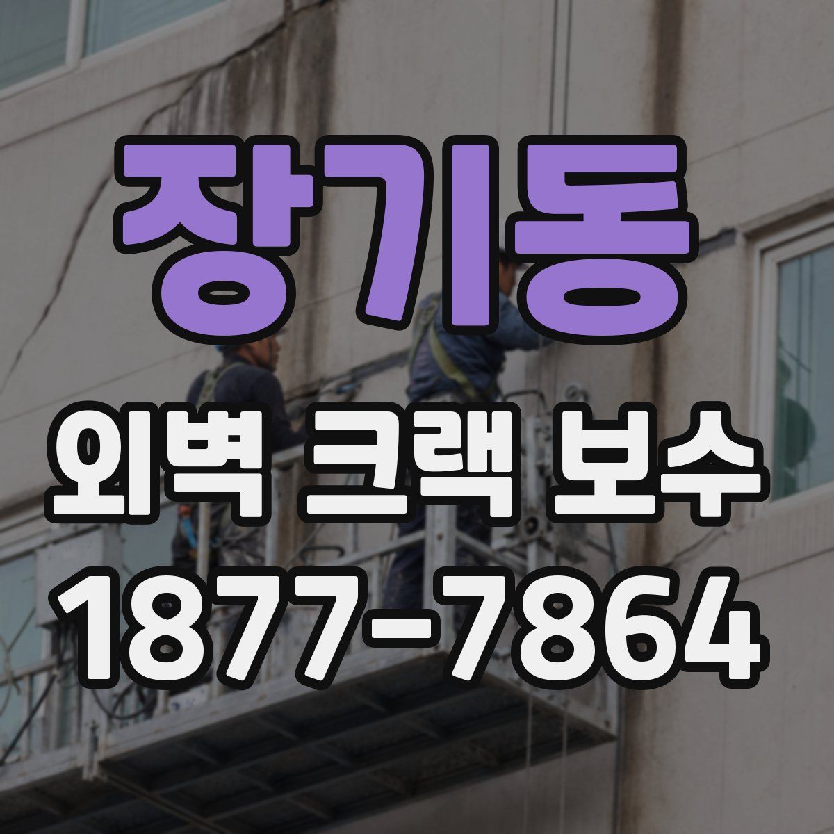 장기동 외벽 크랙 보수