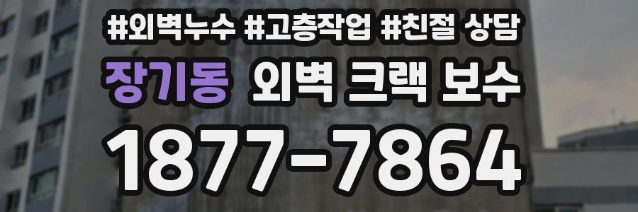 장기동 외벽 크랙 보수