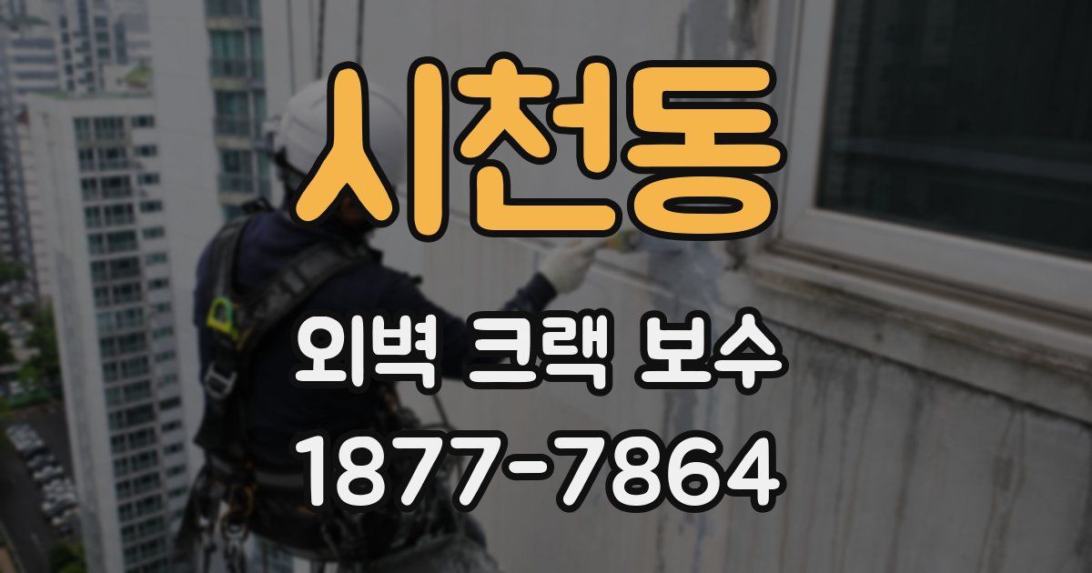 시천동 외벽 크랙 보수