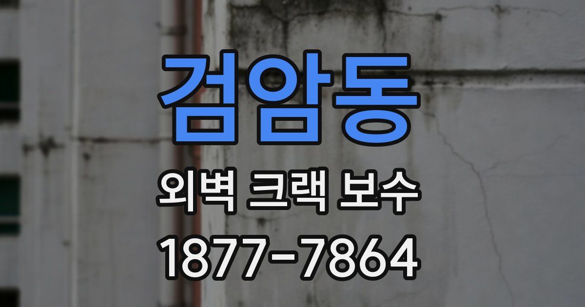 검암동 외벽 크랙 보수