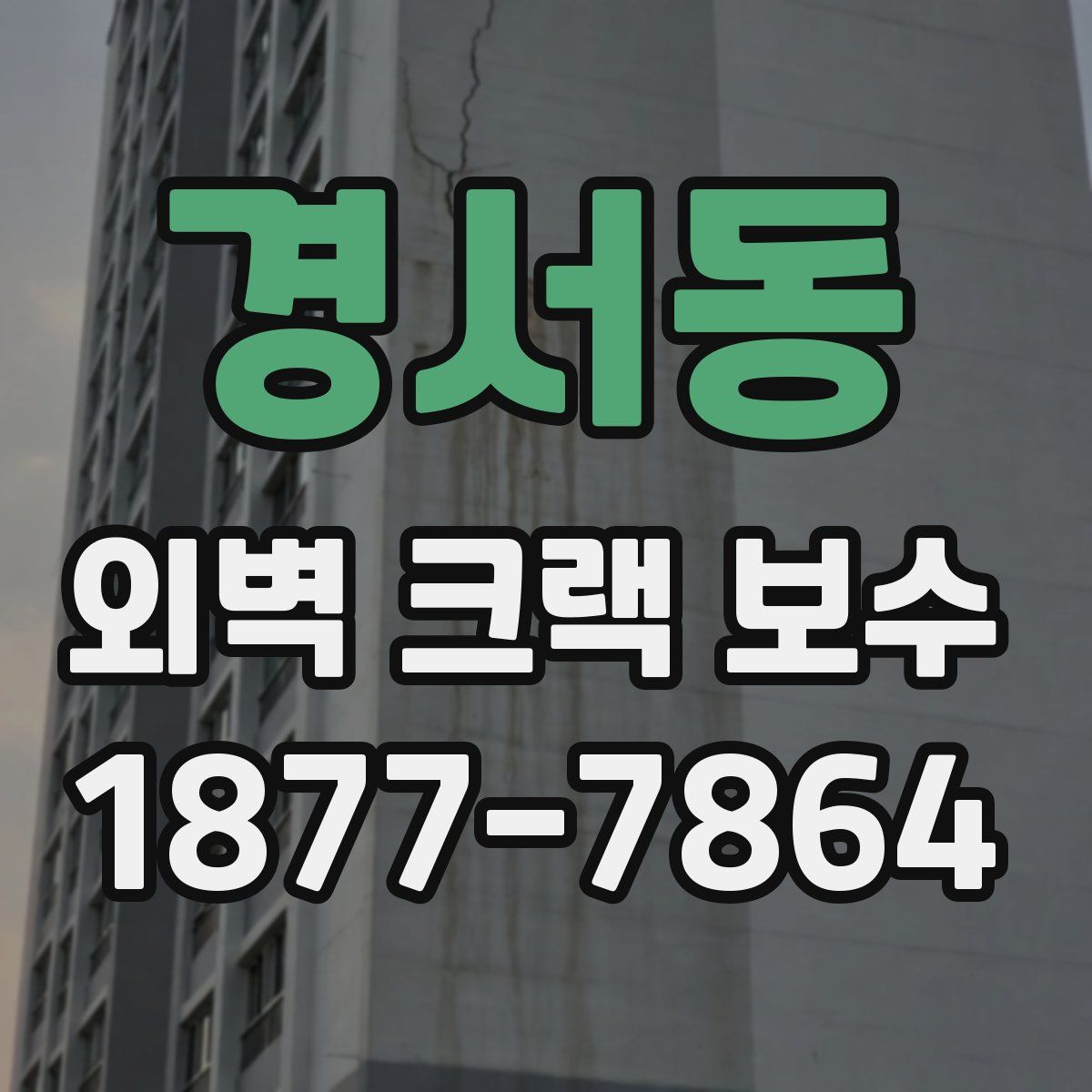 경서동 외벽 크랙 보수