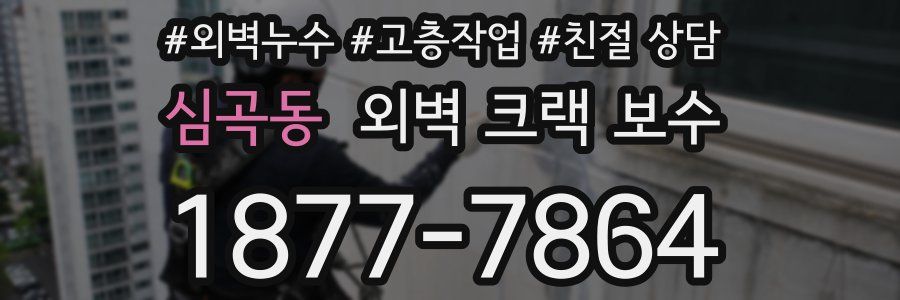 심곡동 외벽 크랙 보수