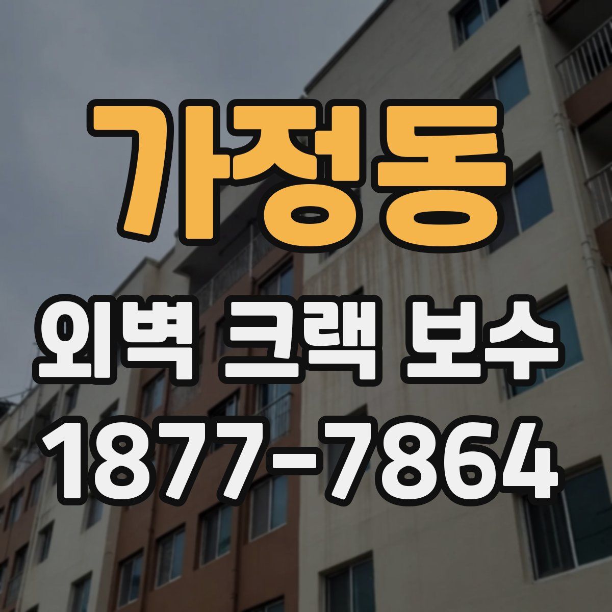 가정동 외벽 크랙 보수