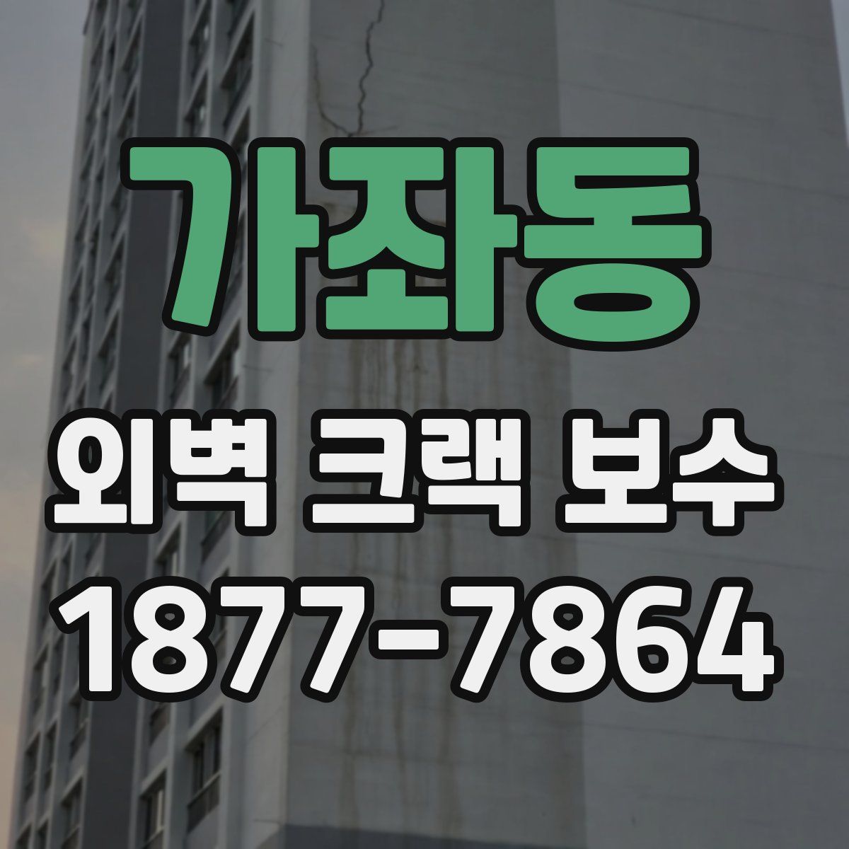 가좌동 외벽 크랙 보수