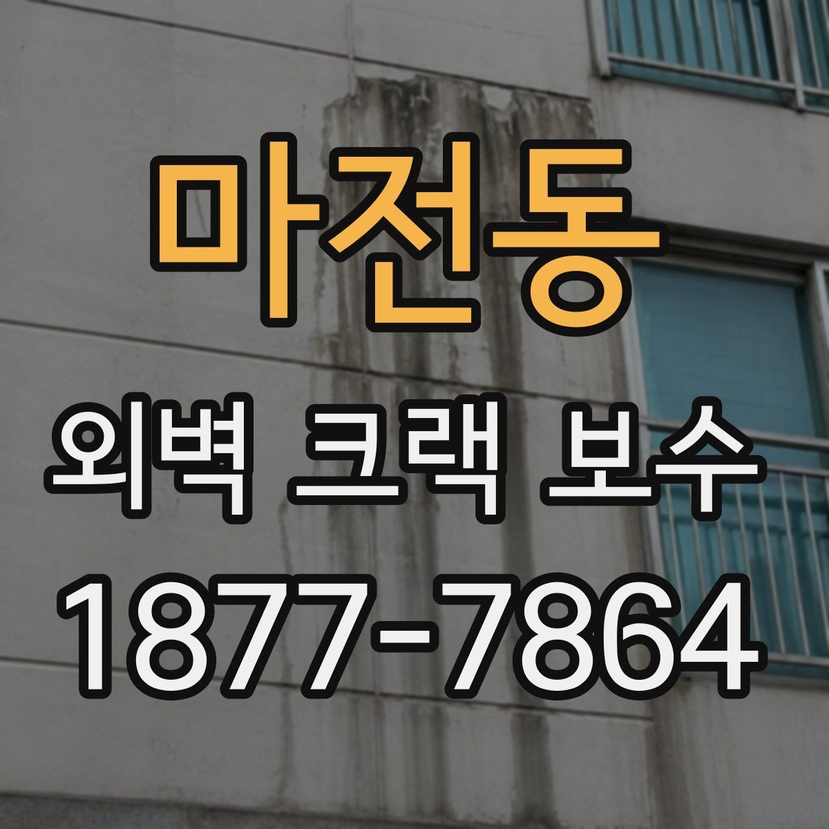 마전동 외벽 크랙 보수 재료 선택, 어떤 차이가 있을까