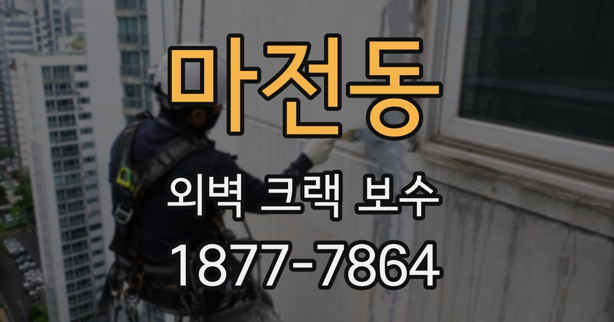 마전동 외벽 크랙 보수