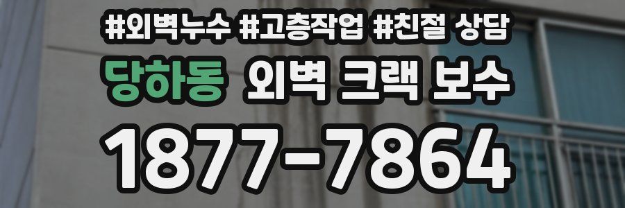당하동 외벽 크랙 보수