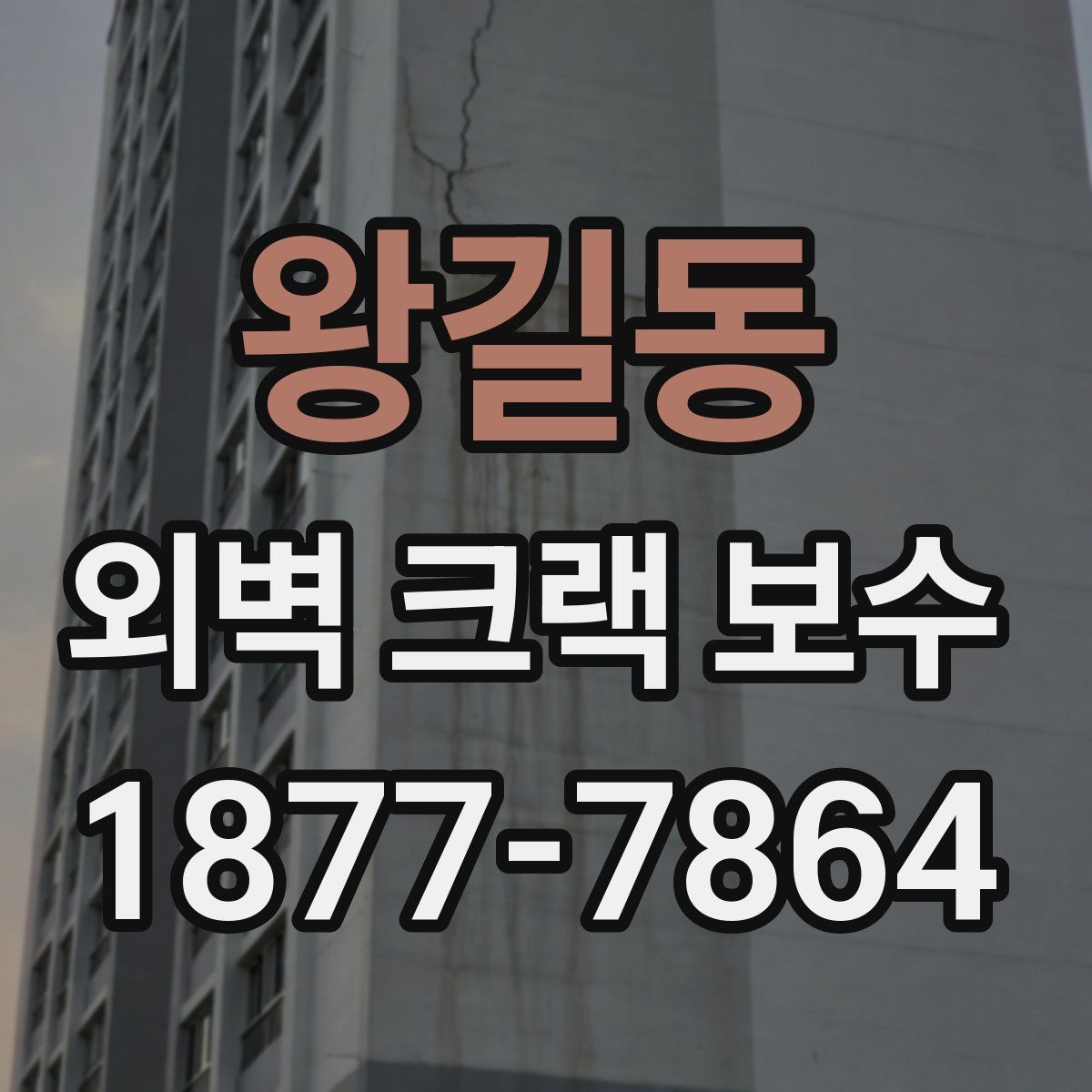 왕길동 외벽 크랙 보수
