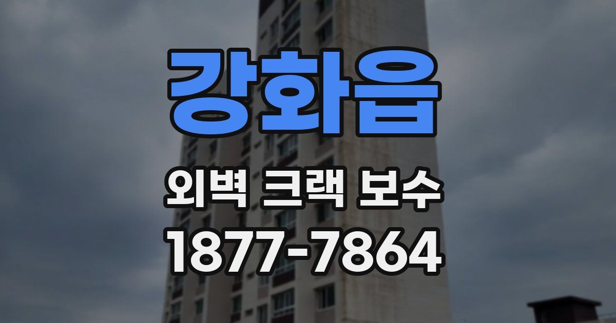 강화읍 외벽 크랙 보수