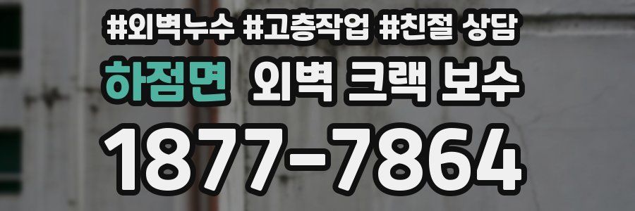하점면 외벽 크랙 보수