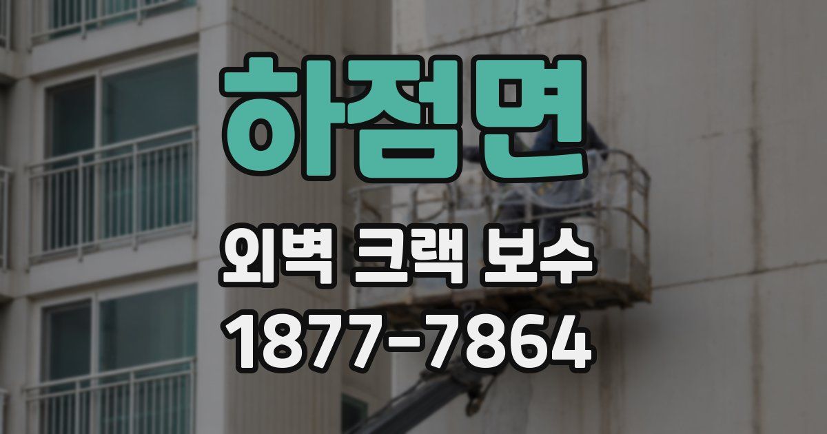 하점면 외벽 크랙 보수