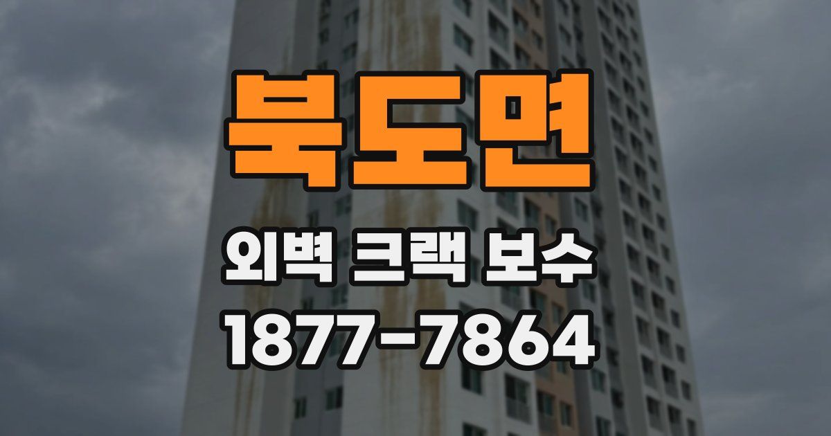 북도면 외벽 크랙 보수
