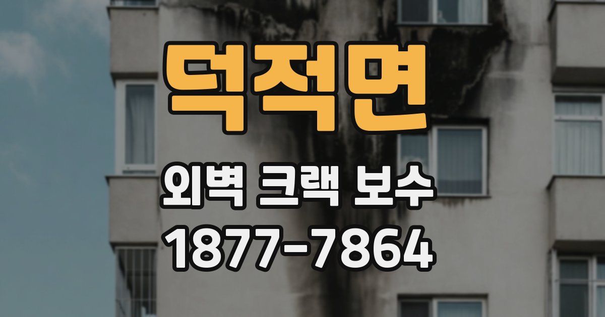 덕적면 외벽 크랙 보수