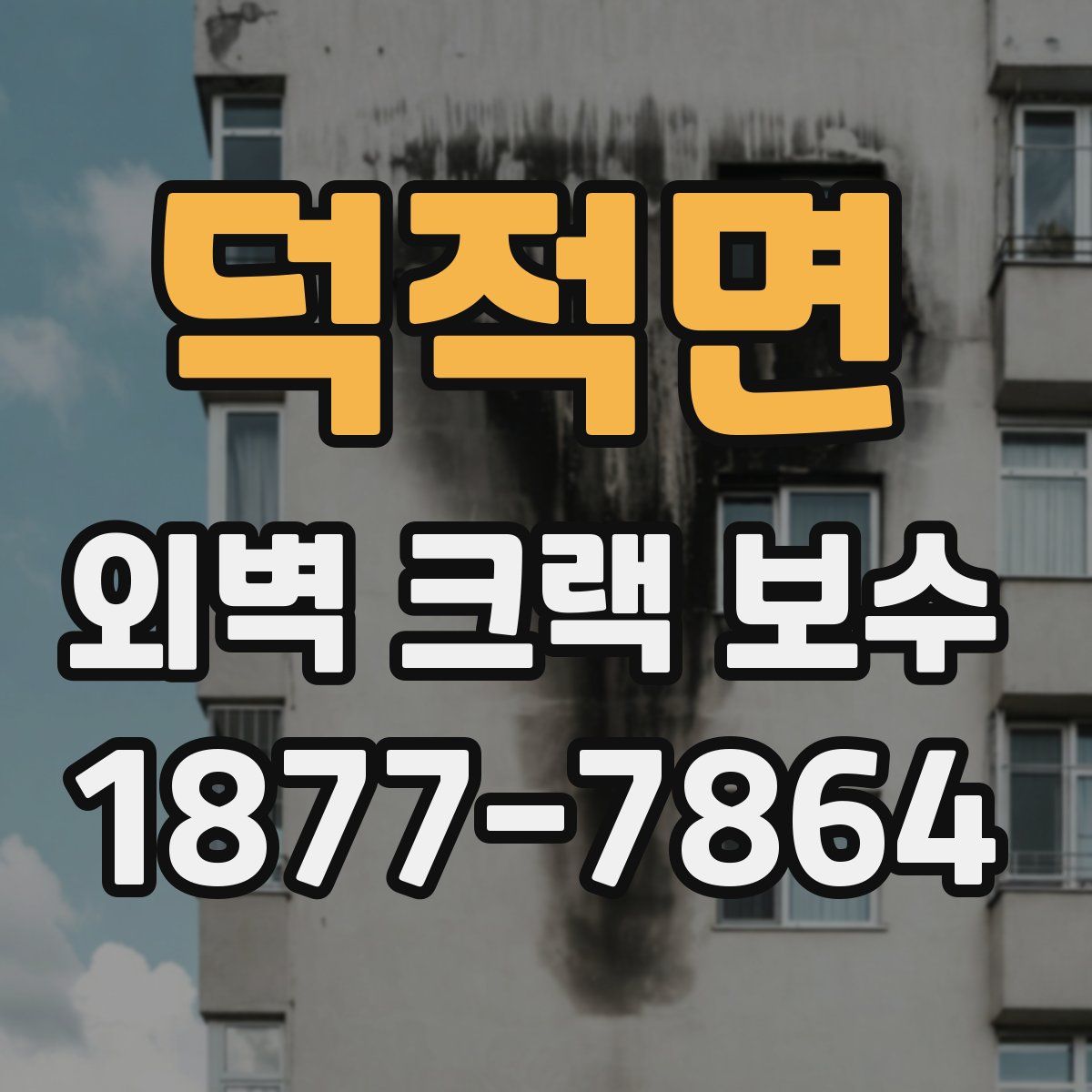 덕적면 외벽 크랙 보수