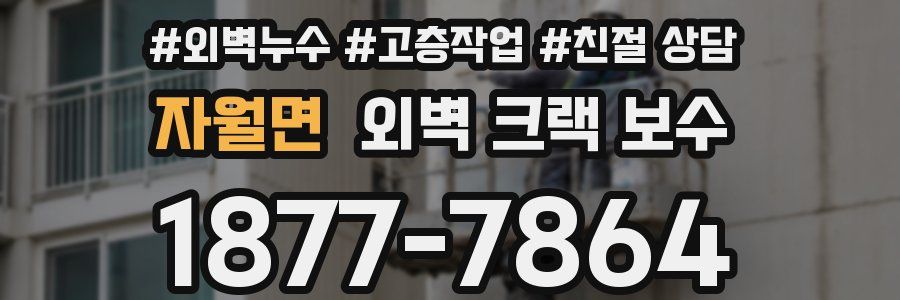 자월면 외벽 크랙 보수