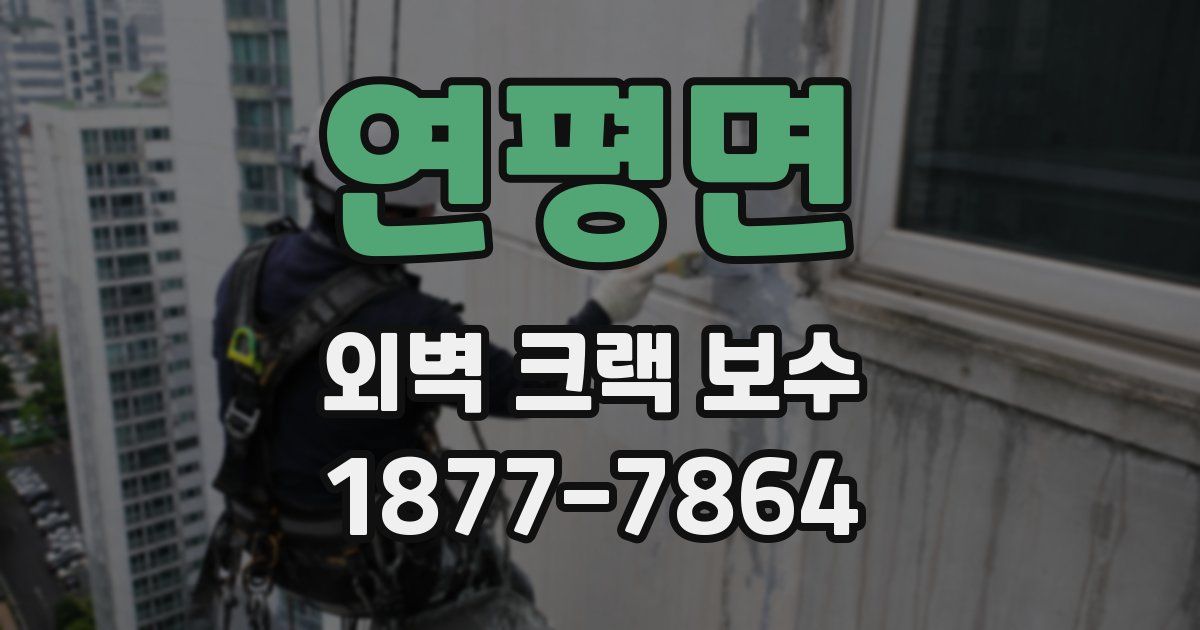연평면 외벽 크랙 보수
