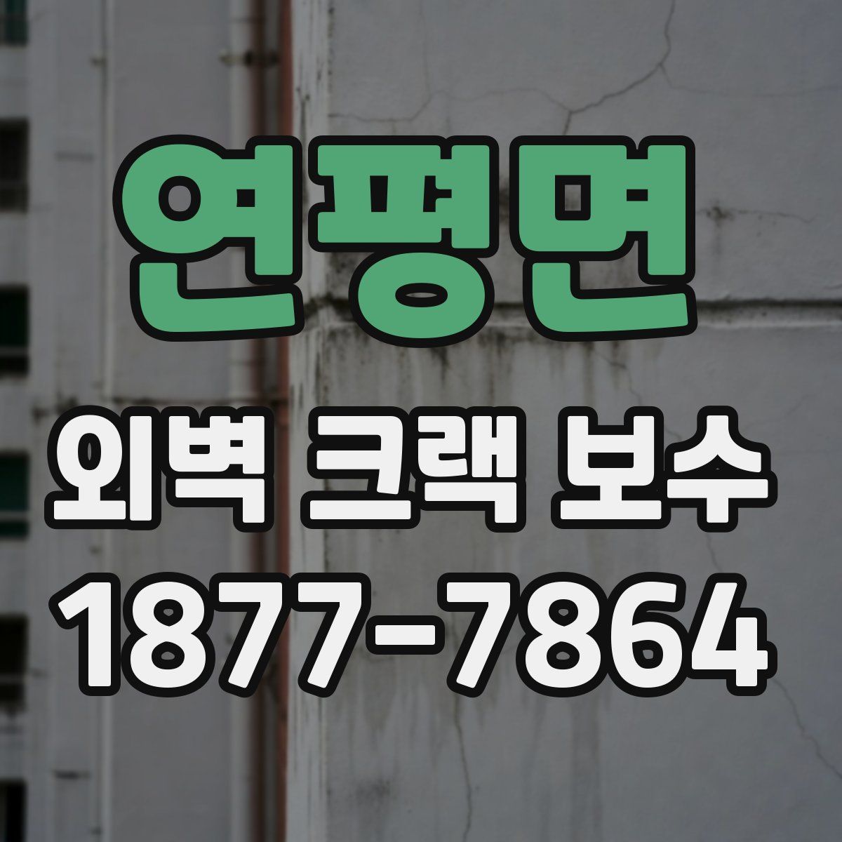 연평면 외벽 크랙 보수