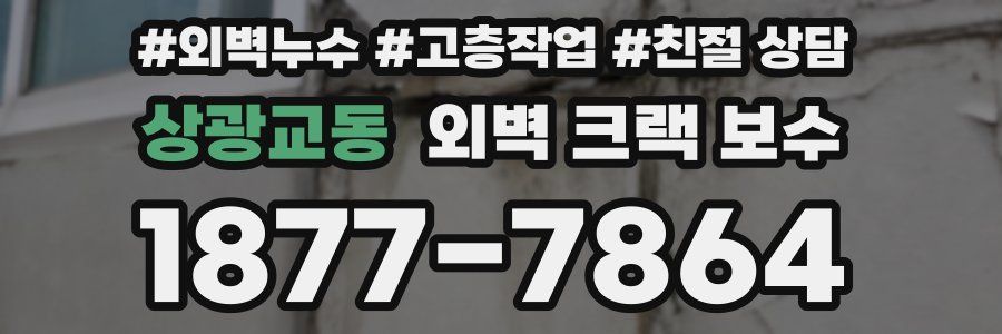 상광교동 외벽 크랙 보수
