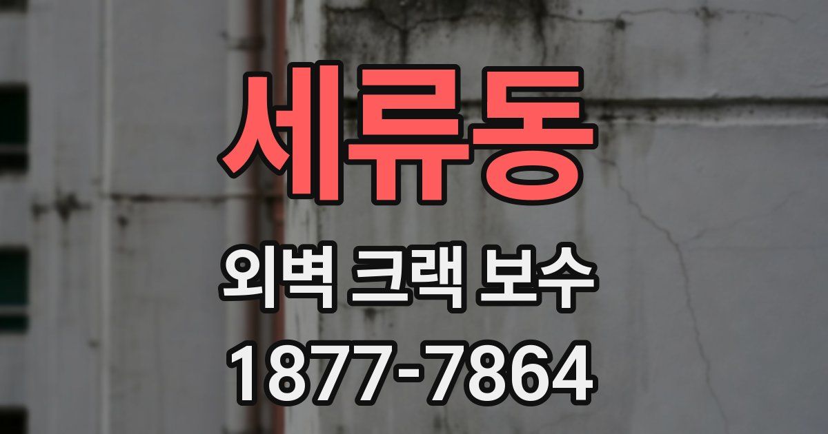 세류동 외벽 크랙 보수