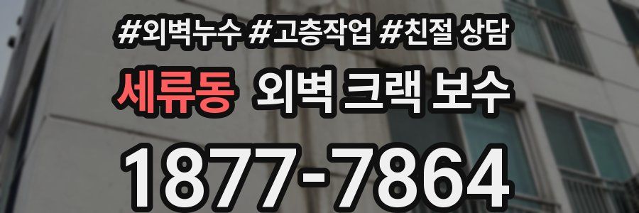 세류동 외벽 크랙 보수