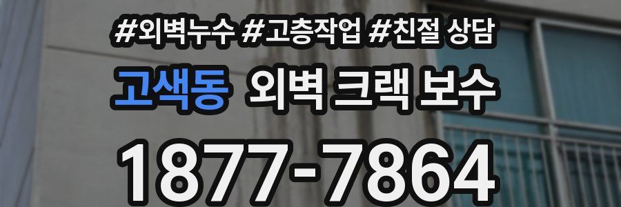 고색동 외벽 크랙 보수