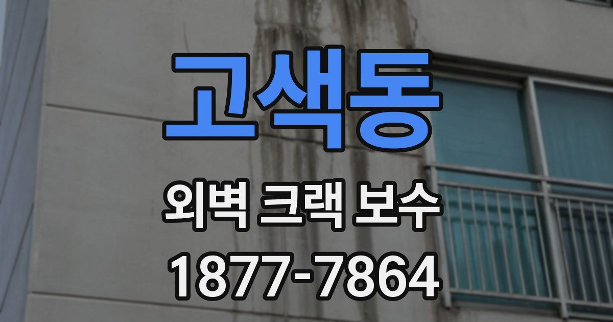 고색동 외벽 크랙 보수