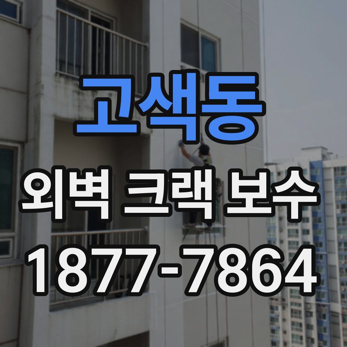 고색동 외벽 크랙 보수