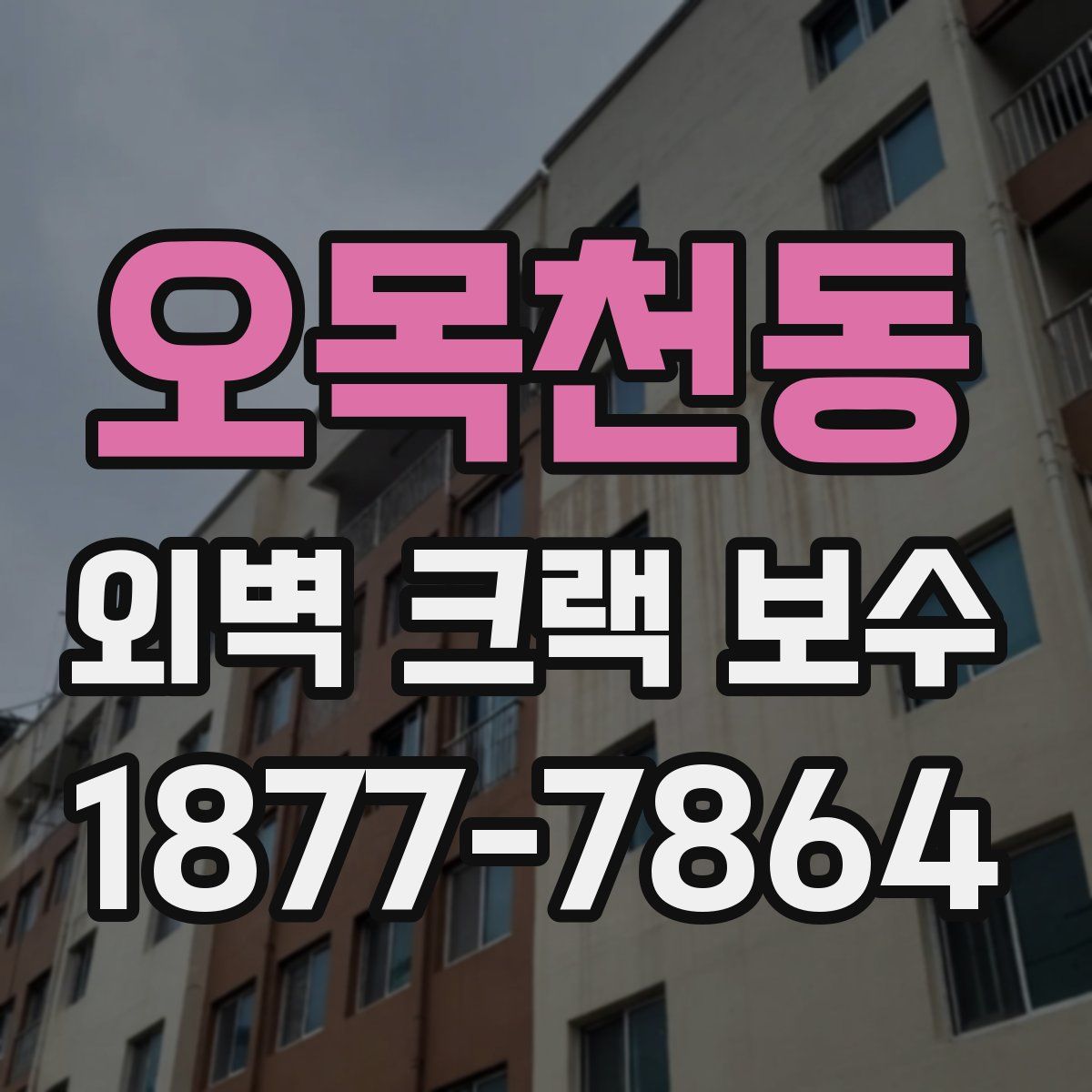 오목천동 외벽 크랙 보수