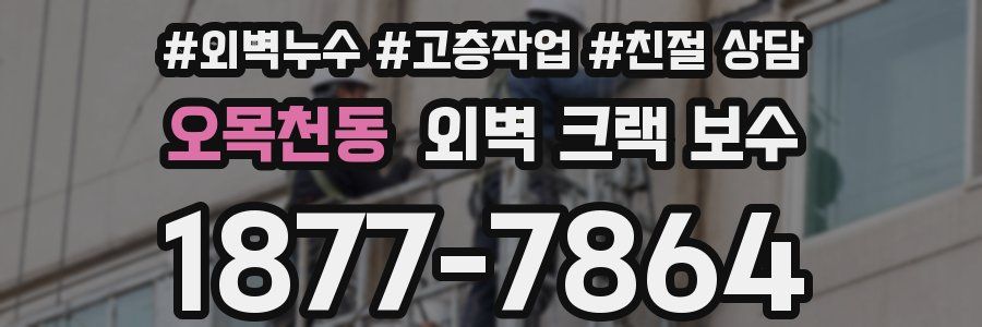 오목천동 외벽 크랙 보수