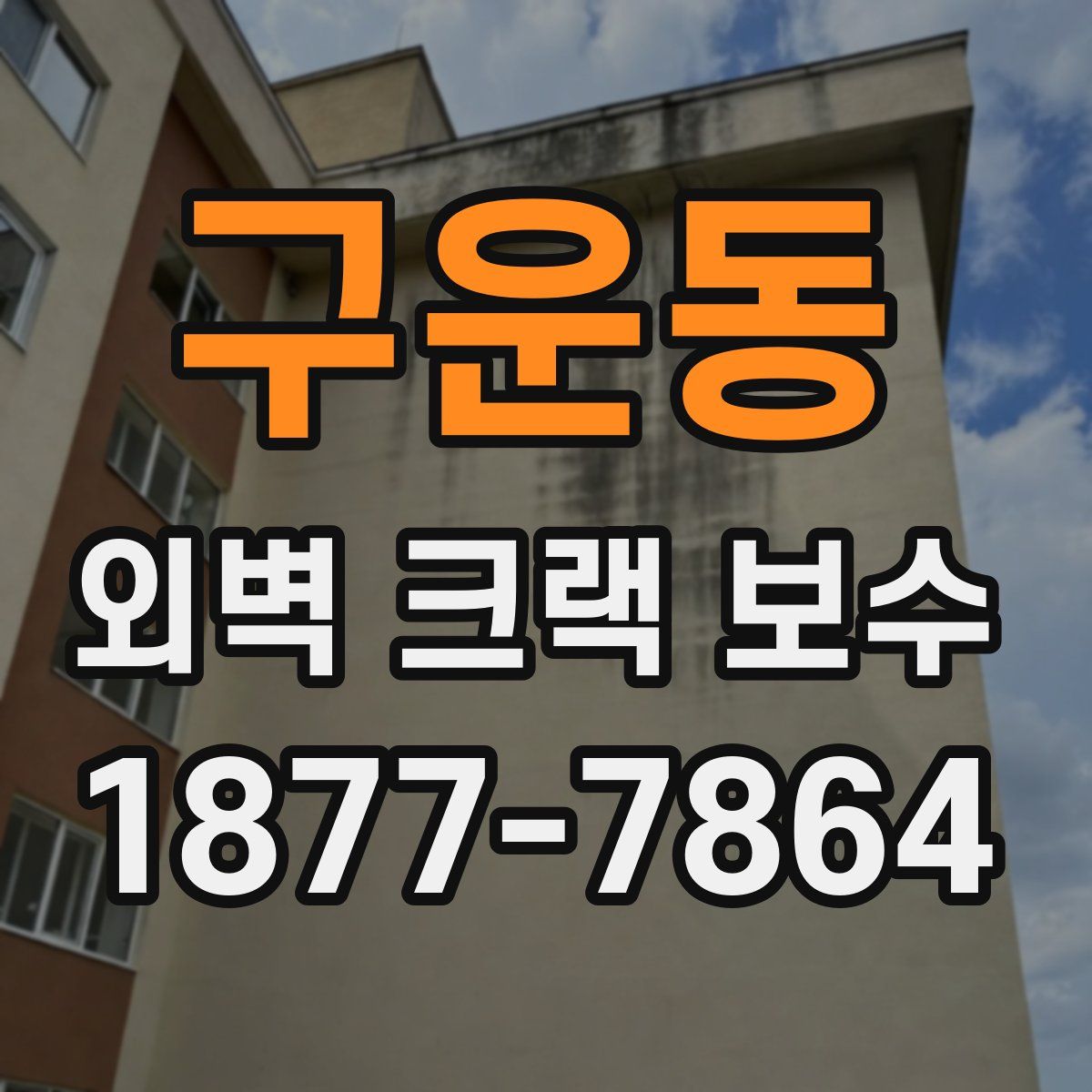 구운동 외벽 크랙 보수
