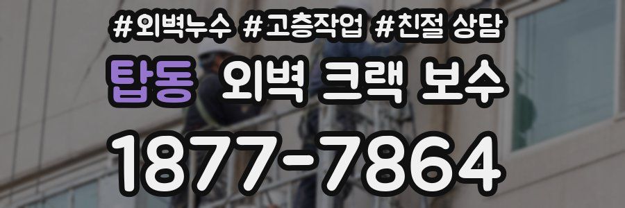 탑동 외벽 크랙 보수