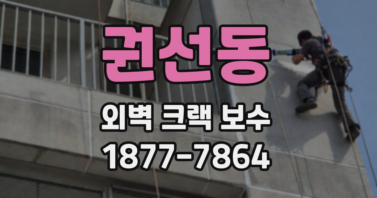권선동 외벽 크랙 보수
