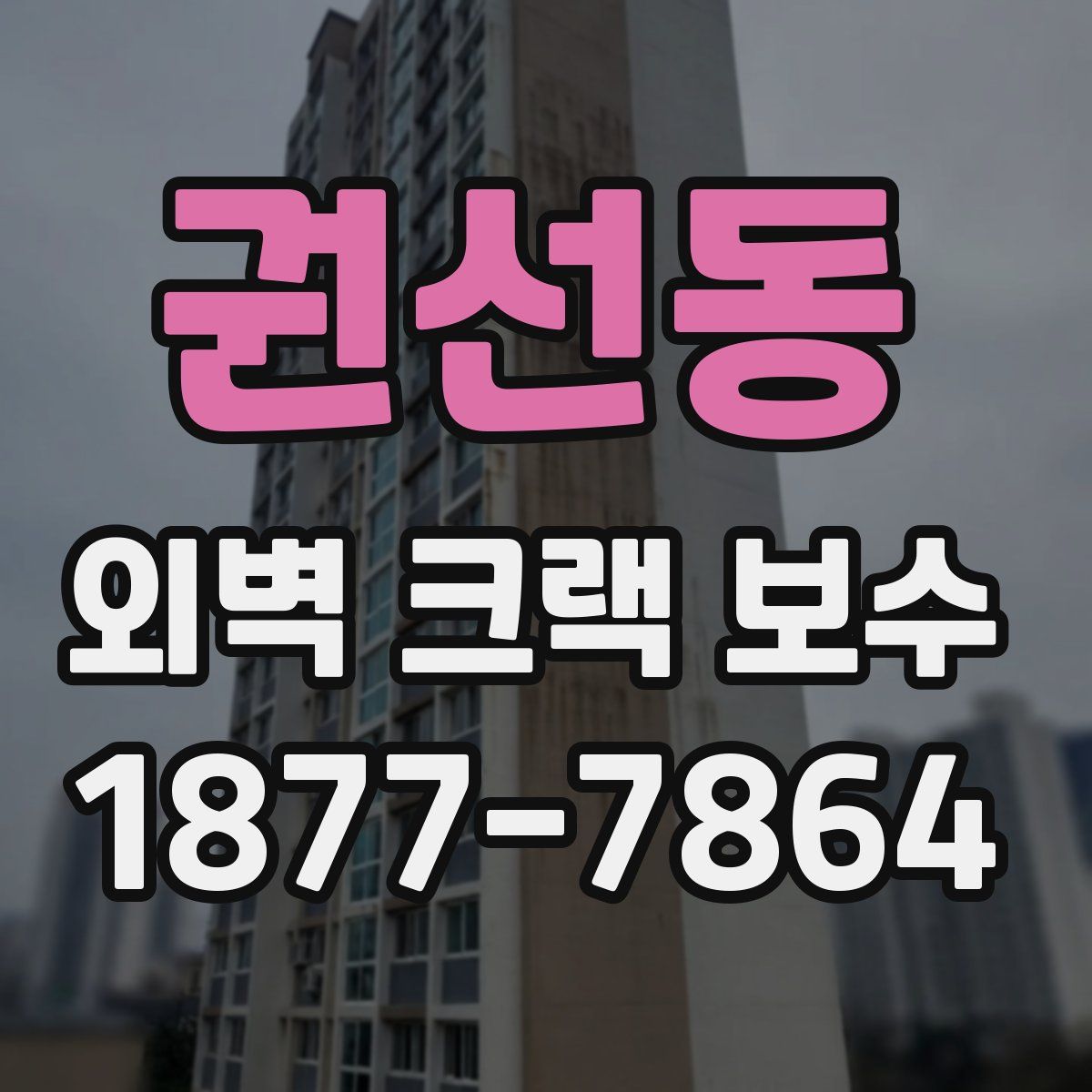 권선동 외벽 크랙 보수