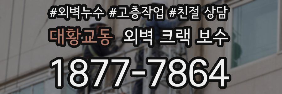 대황교동 외벽 크랙 보수